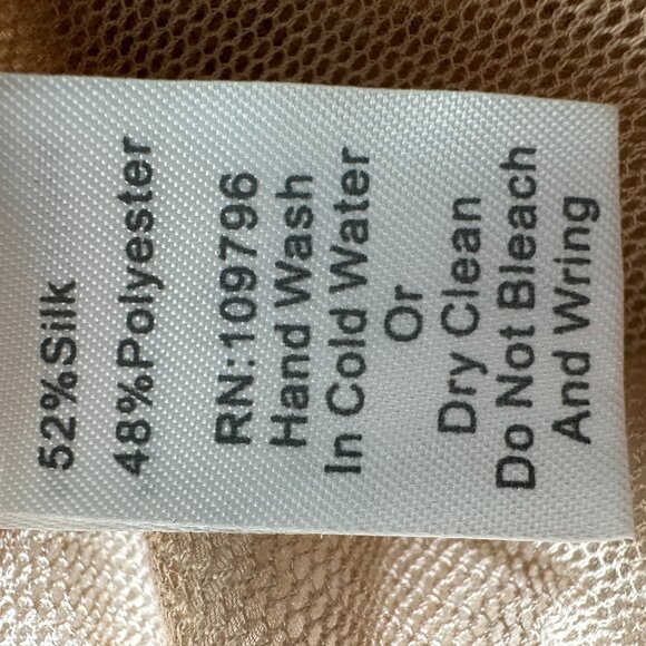 Scully Silk Womens Tunic Top Boho Flowy Sleeves Western Chic Beige Size Small - Picture 9 of 13